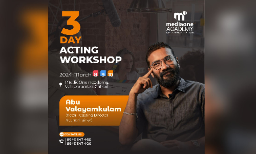 Mediaone Academy acting workshop poster