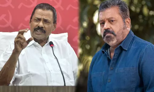 suresh gopi, MV Govindan suresh gopi, MV Govindan