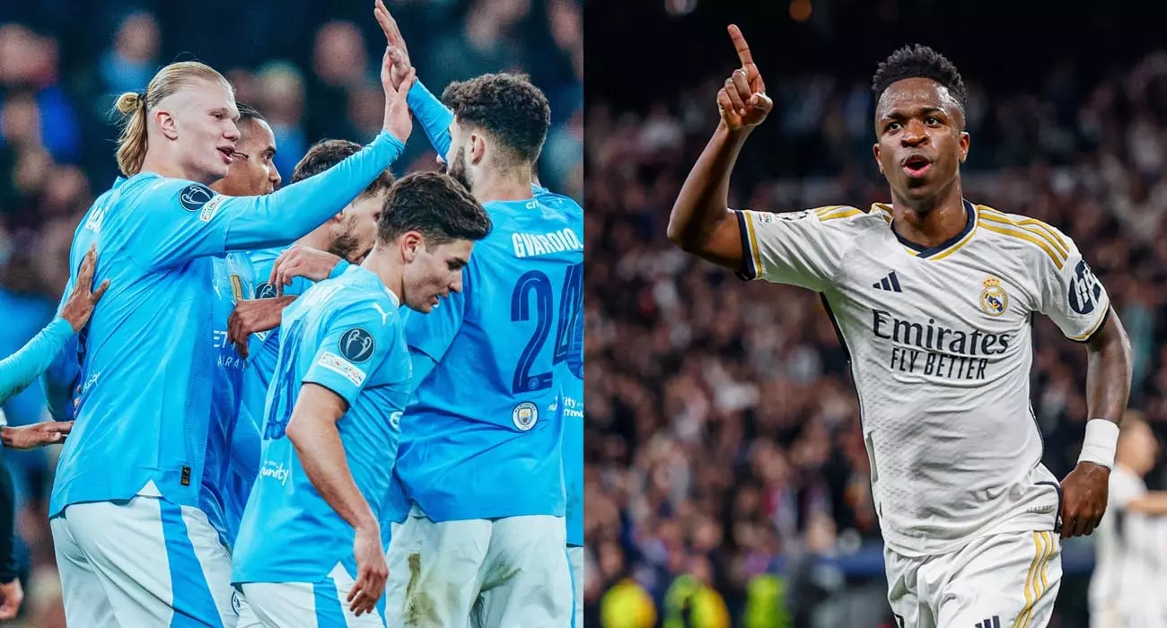 ചാമ്പ്യൻസ് ലീഗിൽ റയലും മാഞ്ചസ്റ്റർ സിറ്റിയും ക്വാർട്ടറിൽ; അപൂർവ്വ നേട്ടം സ്വന്തമാക്കി ഇംഗ്ലീഷ് ക്ലബ്