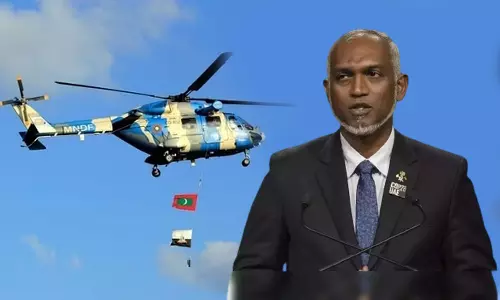 ഇന്ത്യ നൽകിയ ഹെലികോപ്റ്ററിൻ്റെ  നിയന്ത്രണം ഏറ്റെടുത്ത് മാലദ്വീപ്