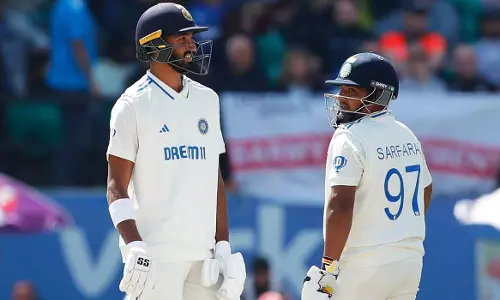 ധരംശാല ടെസ്റ്റിൽ പിടിമുറുക്കി ഇന്ത്യ; അരങ്ങേറ്റം ഗംഭീരമാക്കി പടിക്കൽ