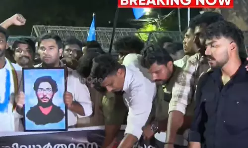 Siddharths death: Clashes in KSU march to Cliff House