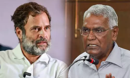 ബി.ജെ.പിക്കെതിരെ മത്സരിക്കൂ, വയനാട്ടിലല്ല ശത്രു; രാഹുലിനോട് ഡി രാജ ബി.ജെ.പിക്കെതിരെ മത്സരിക്കൂ, വയനാട്ടിലല്ല ശത്രു; രാഹുലിനോട് ഡി രാജ