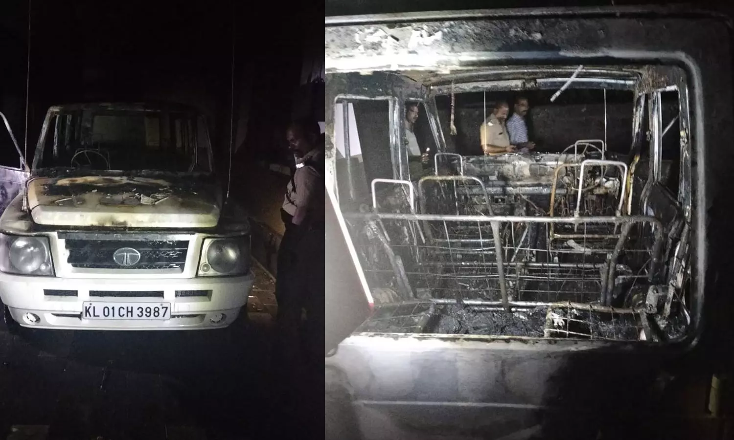 Vadakara DYSP ,police vehicle,kozhikode,fire,latest malayalam news,പൊലീസ് വാഹനം കത്തിച്ചു,വടകര ഡി.വൈ.എസ്.പിയുടെ വാഹനം