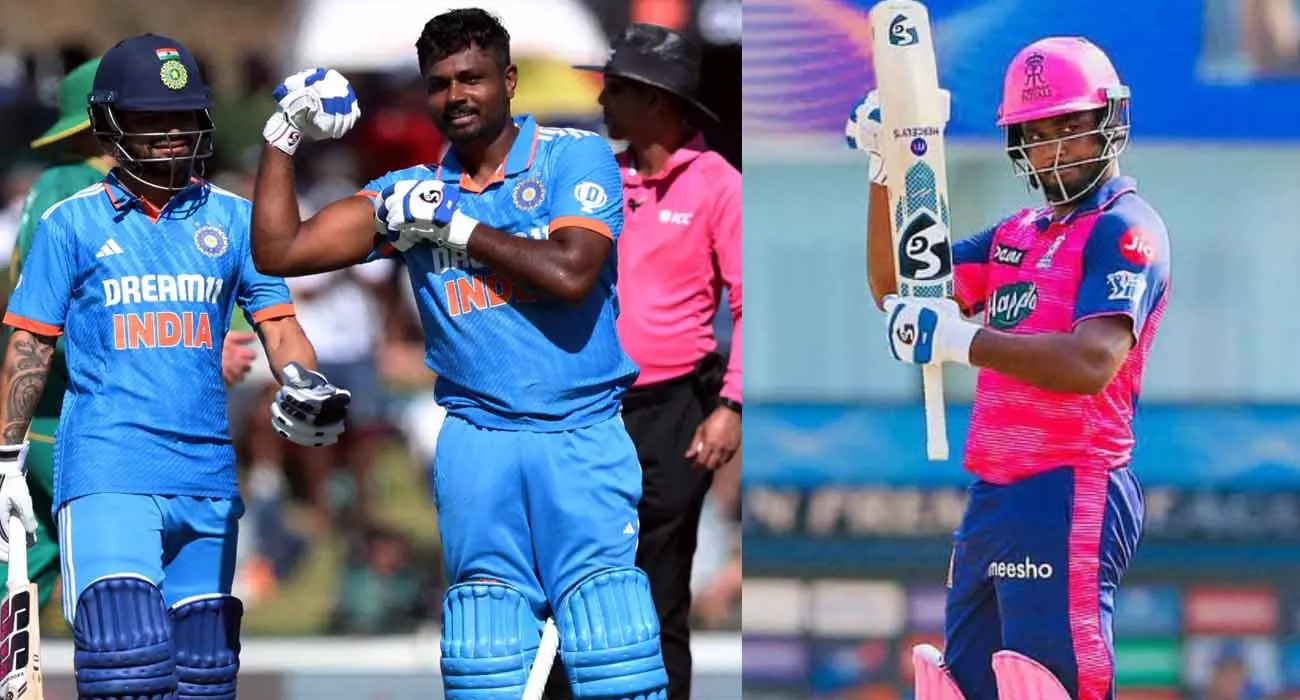 രാജസ്ഥാൻ ക്യാമ്പിൽ തകർത്തടിച്ച് സഞ്ജു; ഐപിഎലിന് മുൻപുള്ള സാമ്പിൾ വെടിക്കെട്ടെന്ന് ആരാധകർ