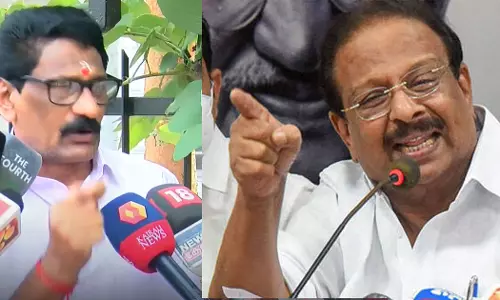 K Sudhakaran is embezzling KPCC fund: thampanur Satish