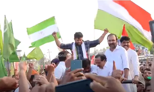 Shafi Parambil on Vadaka road show_UDF candidate