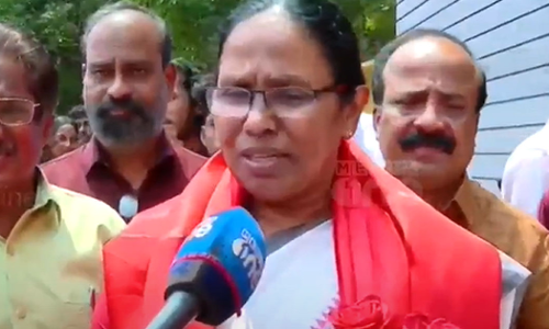 LDF candidate from Vadakara, K.K. Shailaja criticized the UDFs use of the TP Chandrasekaran murder case as its main campaign issue in the Lok Sabha elections.