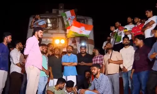 youth congress protest