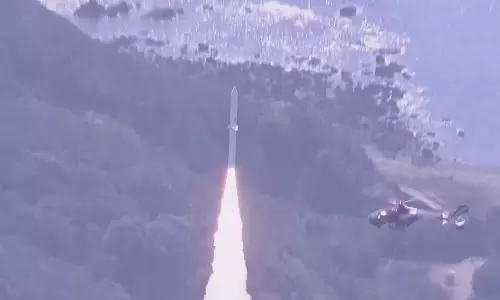 ജപ്പാനിലെ ആദ്യ സ്വകാര്യ റോക്കറ്റ് വിക്ഷേപണത്തിനിടെ പൊ​ട്ടിത്തെറിച്ചു -വീഡിയോ