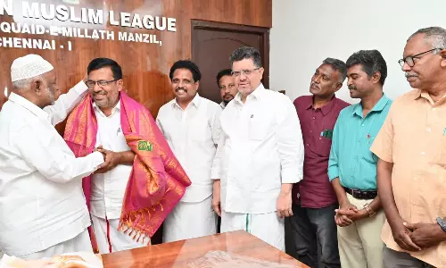 cpim candidates at tamilnadu muslim league office