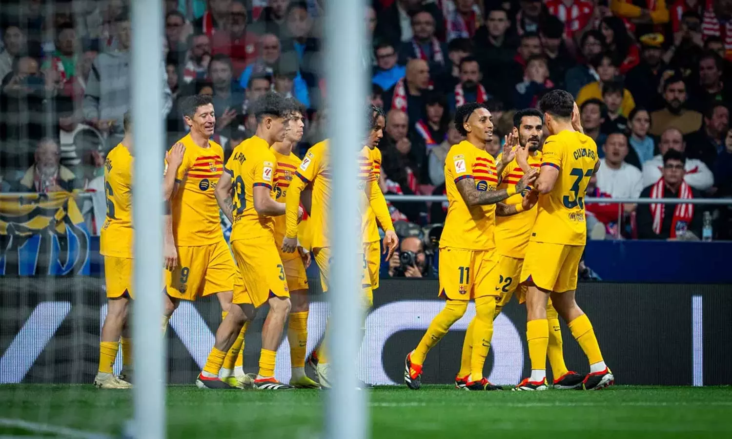 Barca defeated Atletico Madrid by three goals