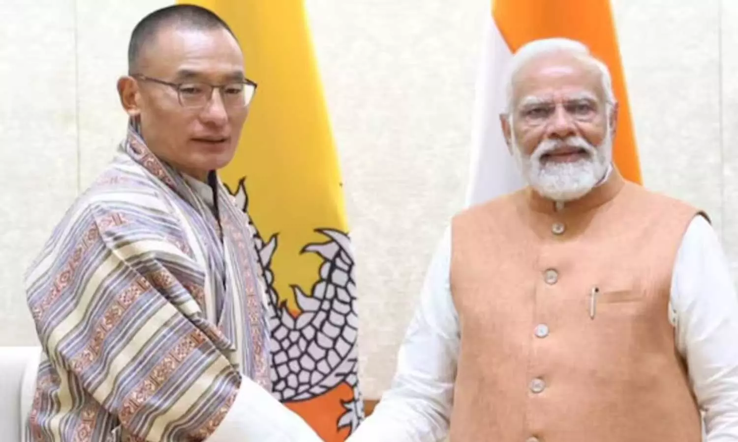 Indian PM Narendra Modi&Prime Minister of Bhutan Lyonchhen Tshering Tobgay to India
