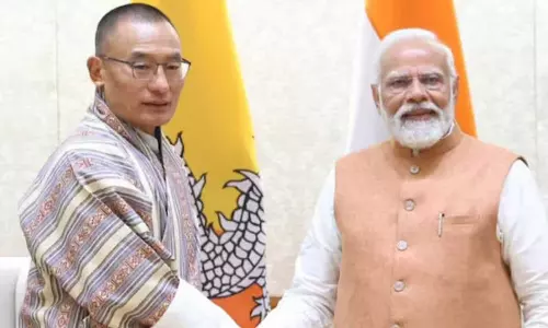 Indian PM Narendra Modi&Prime Minister of Bhutan Lyonchhen Tshering Tobgay to India