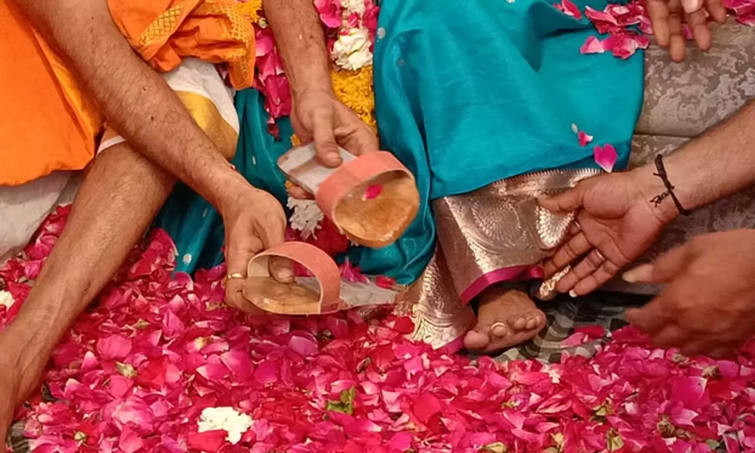 Son made footwear from his own skin and presented it to his mother