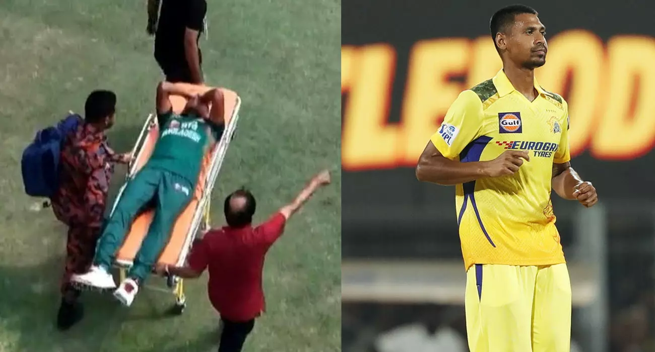 നാല് ദിവസം മുൻപ് മൈതാനത്തുനിന്ന് സ്‌ട്രെച്ചറിൽ മടക്കം; ഇന്ന് നാല് വിക്കറ്റെടുത്ത് ചെന്നൈ ഹീറോയായി മുസ്തഫിസുർ