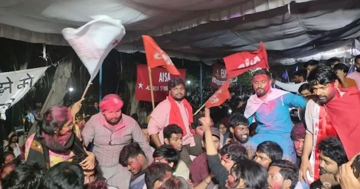 Left alliance wins in JNU student union elections