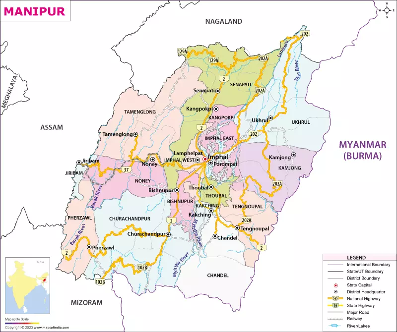 Manipur map