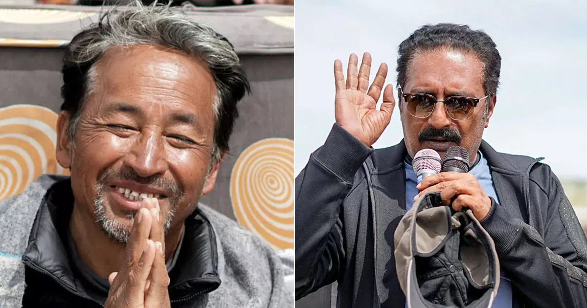 Prakash Raj reached Leh on his birthday to support Sonam Wangchuk