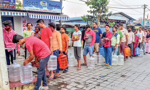 1.10 lakh fined for 22 families who misused drinking water in Bengaluru