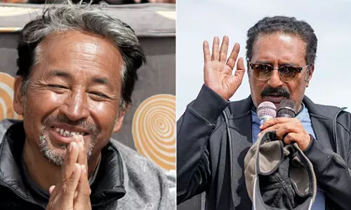 Prakash Raj reached Leh on his birthday to support Sonam Wangchuk