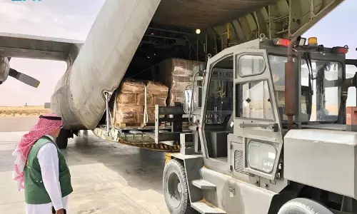 Saudi Arabia Continues Support for Palestine in Times of Crisis: King Salman Relief Planes Deliver Vital Shelter Items