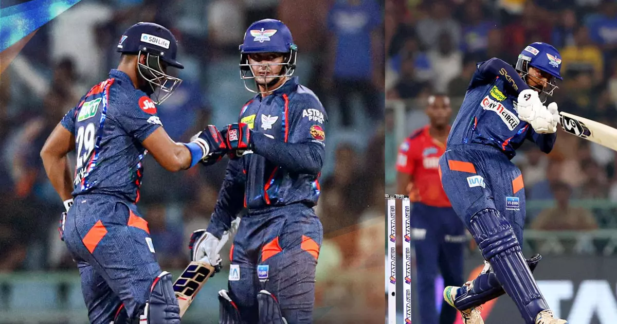 തീയായി യുവ പേസർ മായങ്ക്; പഞ്ചാബിനെതിരെ ലക്നൗവിന് 21 റൺസ് ജയം തീയായി യുവ പേസർ മായങ്ക്; പഞ്ചാബിനെതിരെ ലക്നൗവിന് 21 റൺസ് ജയം