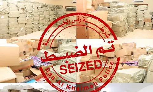 റാസൽഖൈമയിൽ അനധികൃതമായി സൂക്ഷിച്ച പതിനെട്ടര ടൺ പടക്കശേഖരം  പിടികൂടി