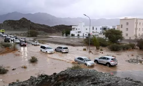 Heavy rain in Muscat governorate
