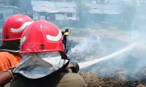 Kozhikode garbage dump caught fire