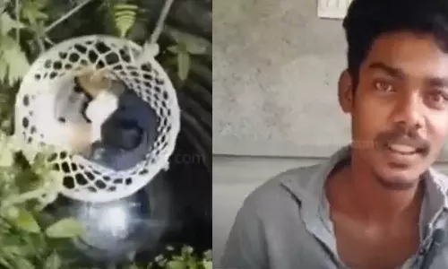 vishnu_man fell into well in Kollam