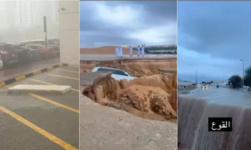 Heavy rain in UAE; Waterlogging is severe in Dubai and Sharjah Heavy rain in UAE; Waterlogging is severe in Dubai and Sharjah