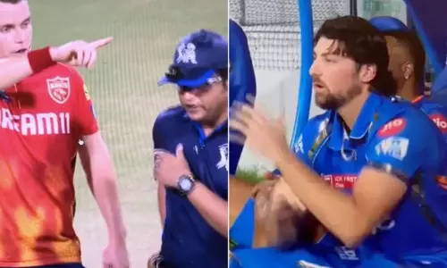 ഡഗൗട്ടിലിരുന്ന് ടിം ഡേവിഡിന്റെ റിവ്യു സന്ദേശം; പ്രതിഷേധിച്ച് പഞ്ചാബ് ക്യാപ്റ്റൻ ഡഗൗട്ടിലിരുന്ന് ടിം ഡേവിഡിന്റെ റിവ്യു സന്ദേശം; പ്രതിഷേധിച്ച് പഞ്ചാബ് ക്യാപ്റ്റൻ