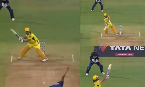 ഈ സൈസ് ഷോട്ട് എടുക്കാത്തതാണല്ലോ; ധോണിയുടെ ബാറ്റിങ് പ്രകടനത്തിൽ ആരാധകർ-വീഡിയോ