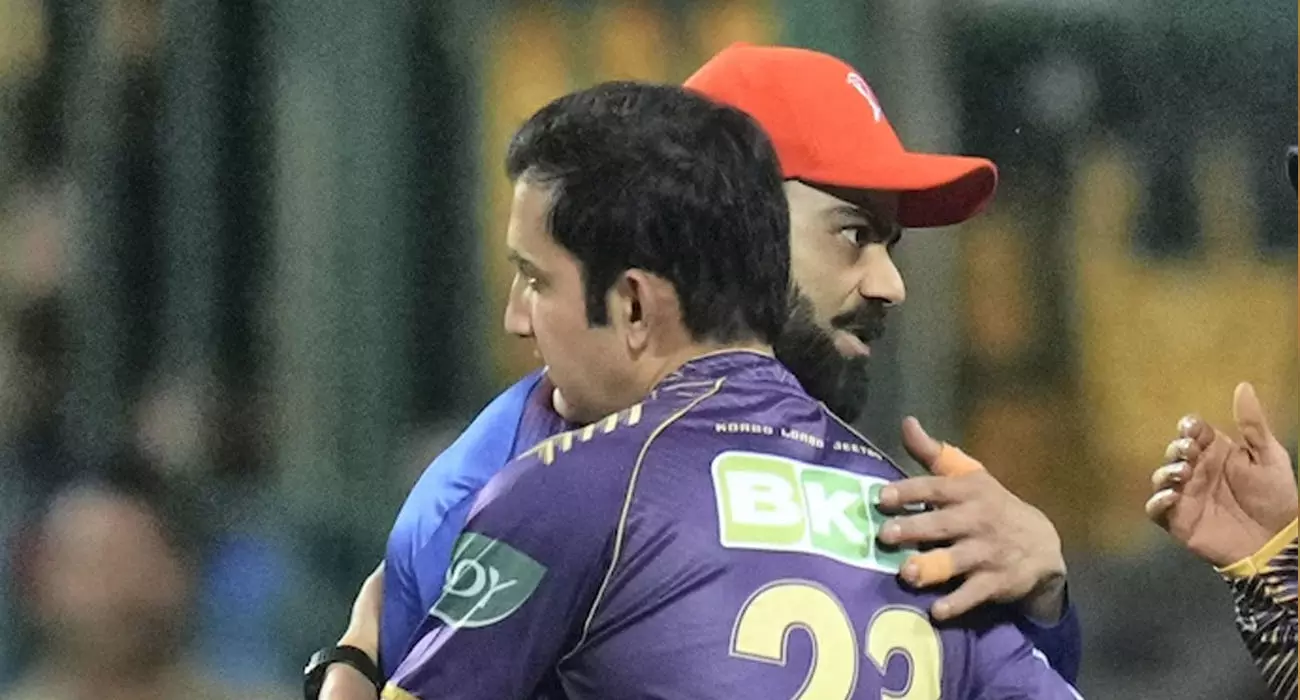 ഗംഭീറും കോഹ്ലിയും വീണ്ടും നേർക്കുനേർ; ഈഡൻഗാർഡനിൽ ഇരുവരും സംസാരിച്ചത് ? ഗംഭീറും കോഹ്ലിയും വീണ്ടും നേർക്കുനേർ; ഈഡൻഗാർഡനിൽ ഇരുവരും സംസാരിച്ചത് ?