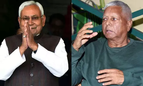 Nitish Kumar and Lalu Yadav Nitish Kumar and Lalu Yadav