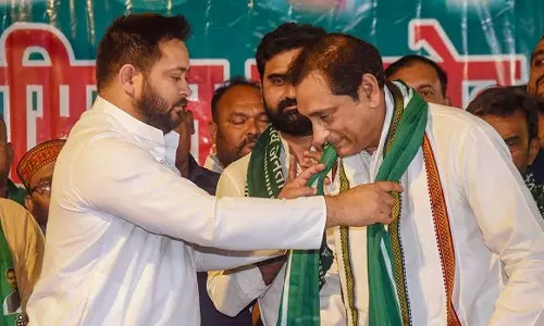 Mehboob Ali Kaiser, NDA’s lone Muslim MP in Bihar and LJP leader lefts the party and joins RJD, Tejashwi Yadav, Mehboob Ali Kaiser, Lok Sabha elections 2024, Lok Sabha 2024, Elections 2024