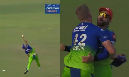 അവിശ്വസനീയ ഫീൽഡിങ്; പിറകിലേക്കോടി ഒറ്റകയ്യിൽ ഉയർന്നുചാടി ക്യാച്ചെടുത്ത്  ഗ്രീൻ-വീഡിയോ