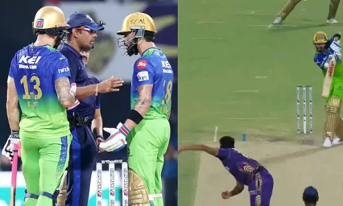 ആ പന്ത് നോ ബൗളാണ്; അമ്പയറോട് ക്ഷുഭിതനായി വിരാട് കോഹ്‌ലി-വീഡിയോ