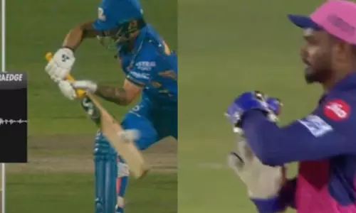 അമ്പയറെ തിരുത്തി സഞ്ജു; ഇഷാൻ കിഷന്റെ വിക്കറ്റ് നേടിയ നിർണായക റിവ്യു- വീഡിയോ