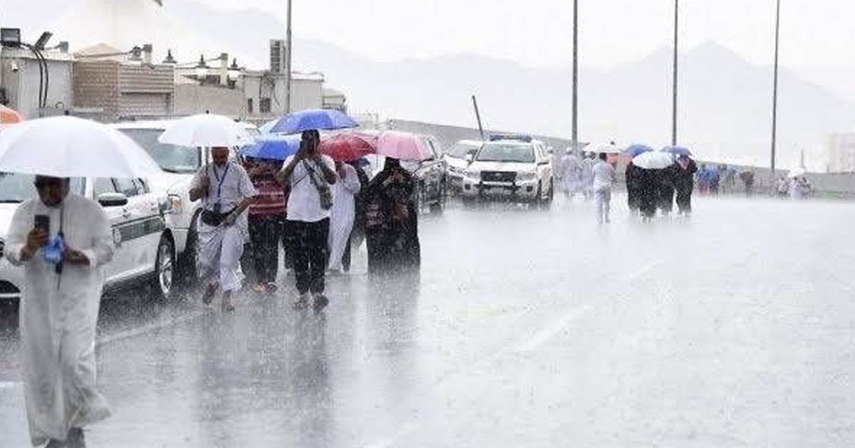 rain warning in different parts of Saudi Arabia