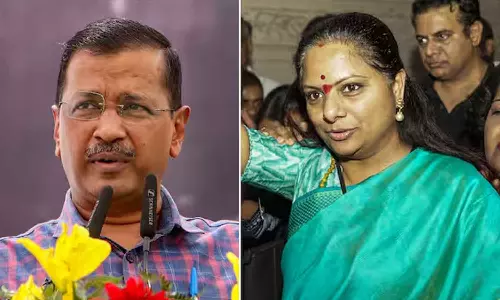 Arvind Kejriwal, K Kavita