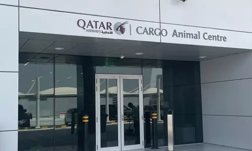 Qatar Airways Cargo with Animal Center for pets to relax