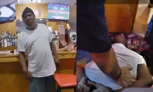 I can’t breathe- US cop pins down Black man, and attacks he dies