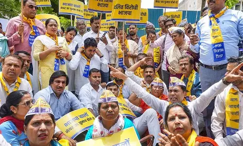 Kejriwals arrest: Aam Aadmi protest again in Delhi