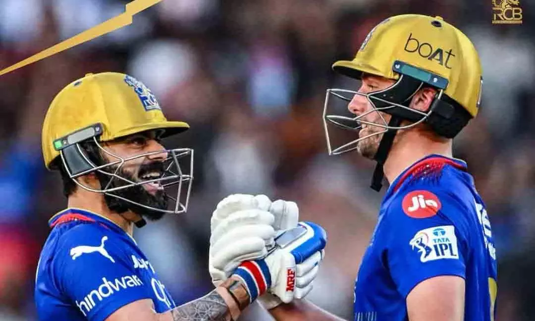 തീർന്നിട്ടില്ലെടാ...; ഗുജറാത്തിനെ പഞ്ഞിക്കിട്ട് ബെംഗളൂരു