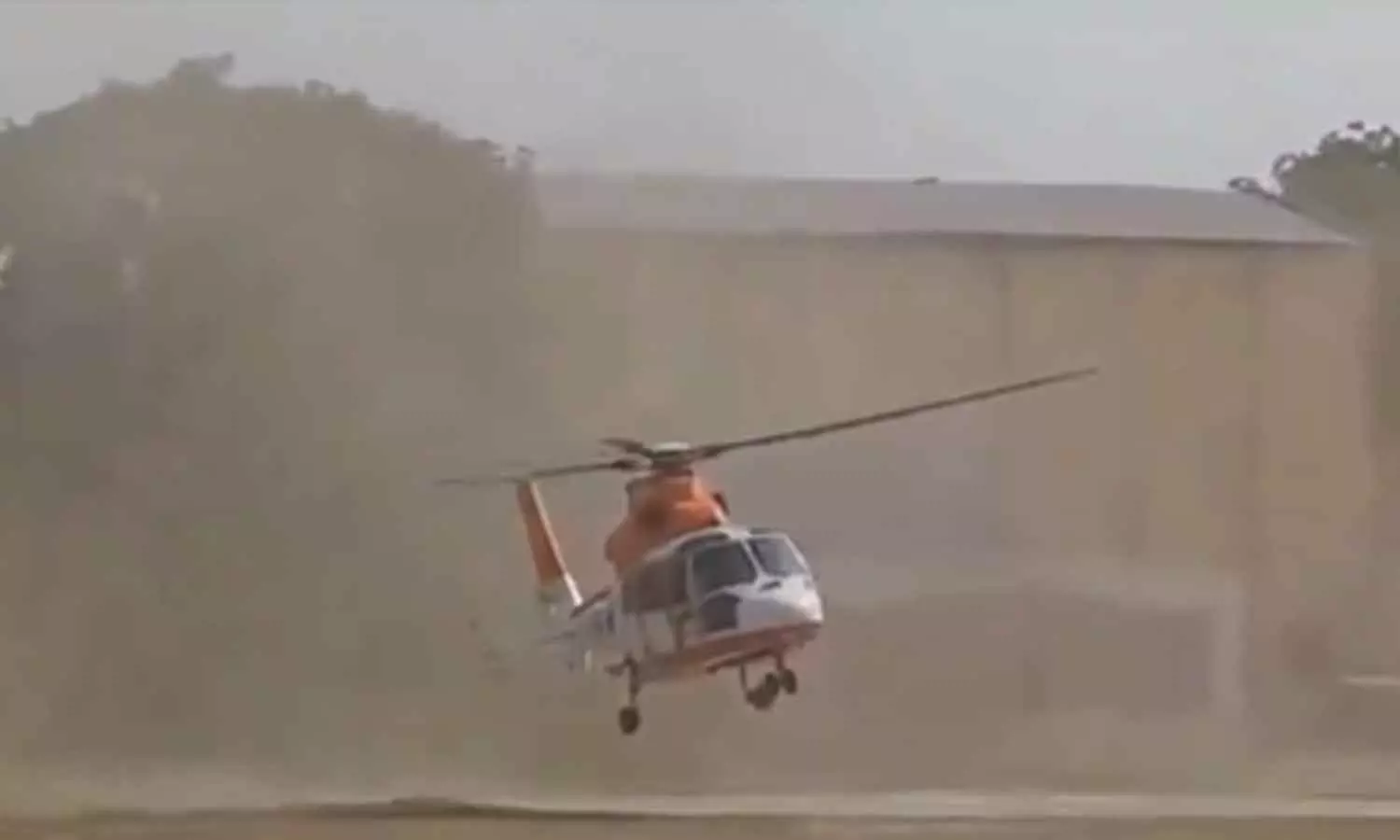 Home Minister Amit Shah’s Escapes Major Accident After His Helicopter Loses Balance