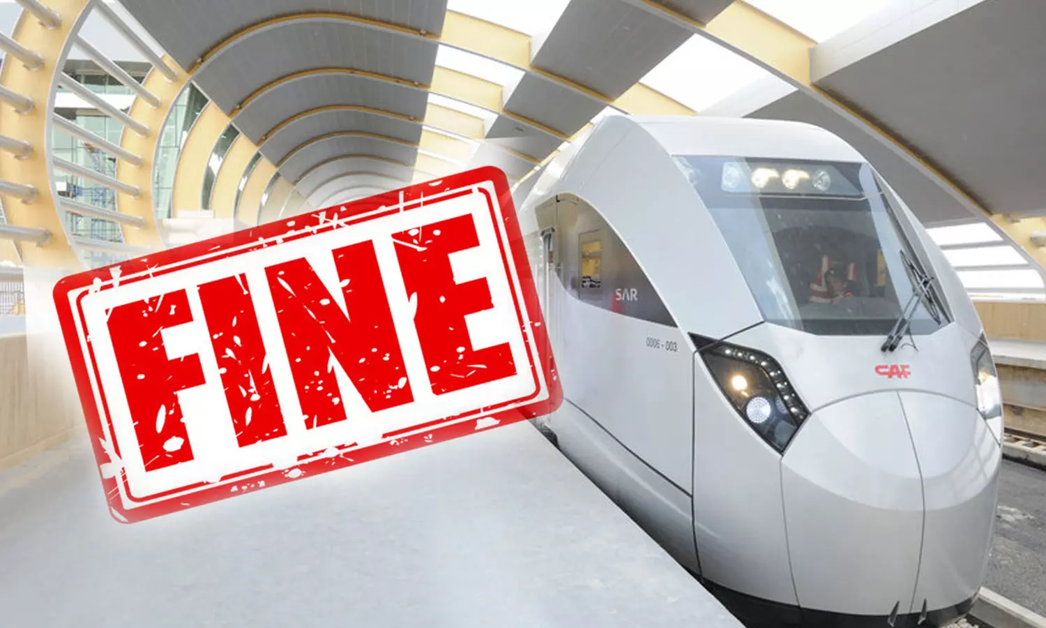 സൗദിയിൽ ട്രെയിൻ യാത്രയിലെ നിയമലംഘനങ്ങൾക്കുള്ള പിഴ പുതുക്കിനിശ്ചയിച്ചു