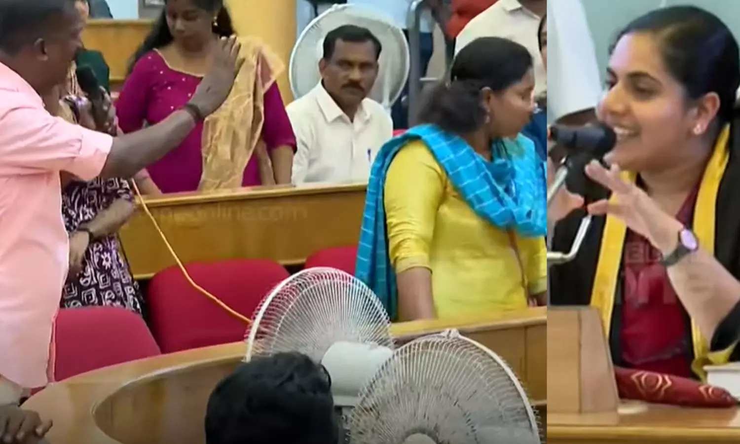 KSRTC driver-Mayor dispute KSRTC driver-Mayor dispute