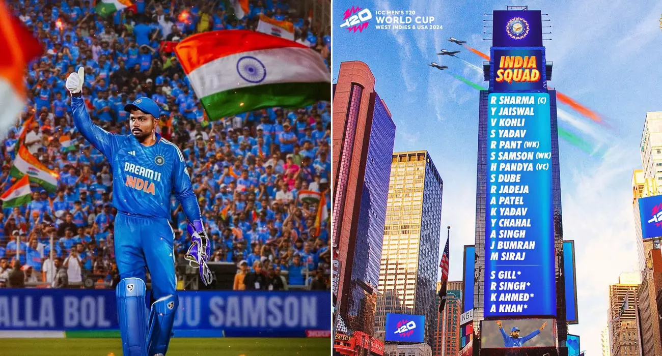 മലയാളി ഫ്രം ഇന്ത്യ; സഞ്ജുവിന്റെ ലോകകപ്പ് പ്രവേശനം ആഘോഷമാക്കി ആരാധകർ മലയാളി ഫ്രം ഇന്ത്യ; സഞ്ജുവിന്റെ ലോകകപ്പ് പ്രവേശനം ആഘോഷമാക്കി ആരാധകർ